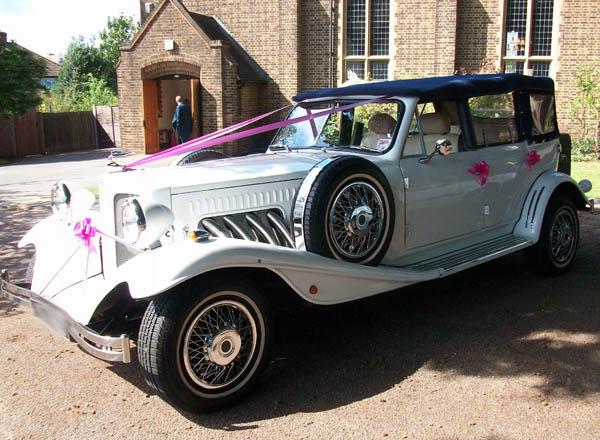 Rugby Beauford Wedding Car