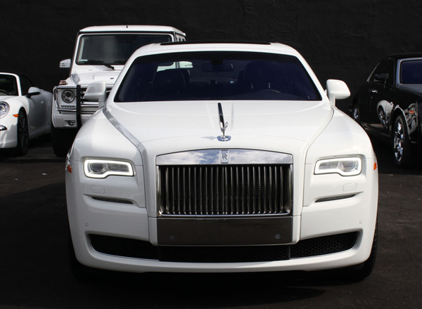 Rugby Rolls Royce Ghost Wedding Car